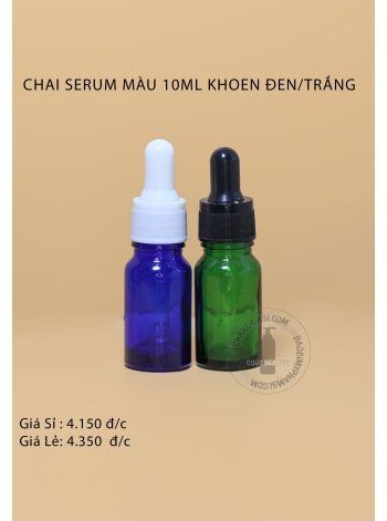 CHAI SERUM MÀU 10ML (nhiều loại khoen)