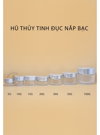 HŨ THỦY TINH 10G NẮP BẠC