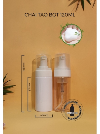 CHAI TẠO BỌT 120ML VÒI NHỰA