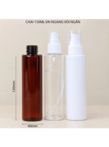 CHAI 150ML VAI NGANG VÒI NGẮN