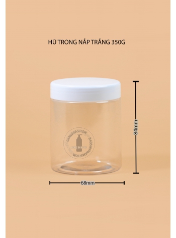 HŨ TRONG NẮP TRẮNG 350G