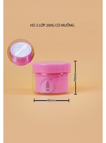 HŨ 2 LỚP 200G ( có muỗng )