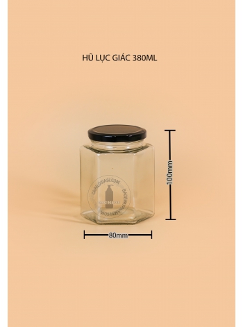 HŨ LỤC GIÁC 380ML (Thùng 72 hũ )