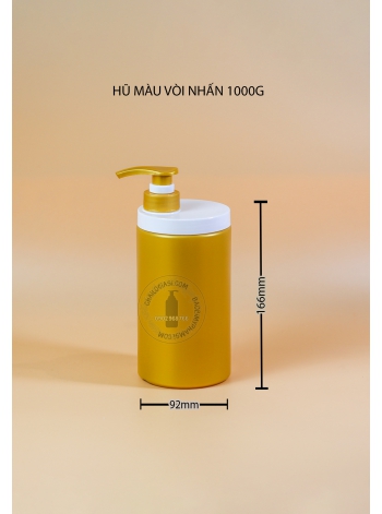 HŨ MÀU 1KG VÒI NHẤN (VAI NGANG)