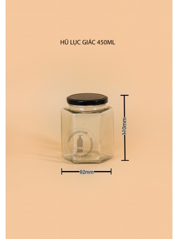 HŨ LỤC GIÁC 450ML ( Thùng 72 hũ )