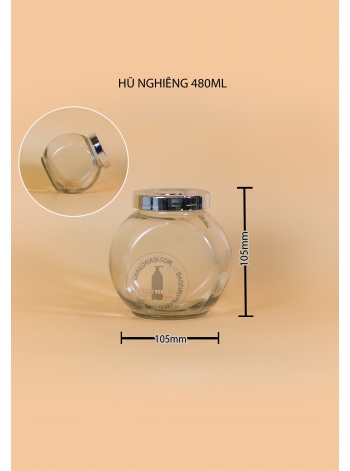 HŨ NGHIÊNG 480ML (Thùng 75 hũ )