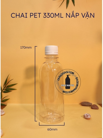 CHAI TRÀ SỮA TRÒN 330ML FI 28 (LÙN)