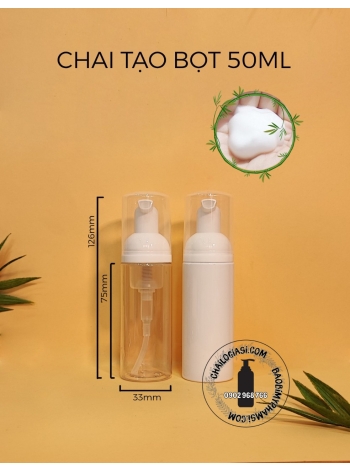 CHAI TẠO BỌT 50ML VÒI NHỰA