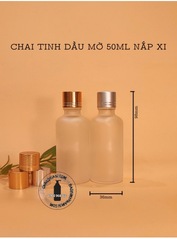 CHAI TINH DẦU 50ML MỜ NẮP VẶN XI F18