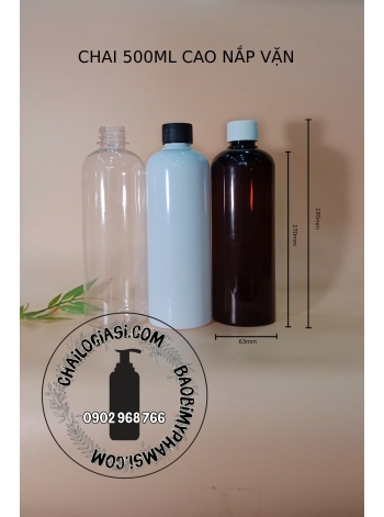 CHAI 500ML CAO NẮP VẶN 