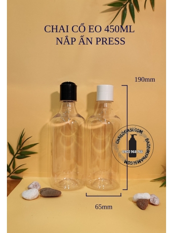 CHAI CỔ EO 450ML NẮP ẤN PRESS