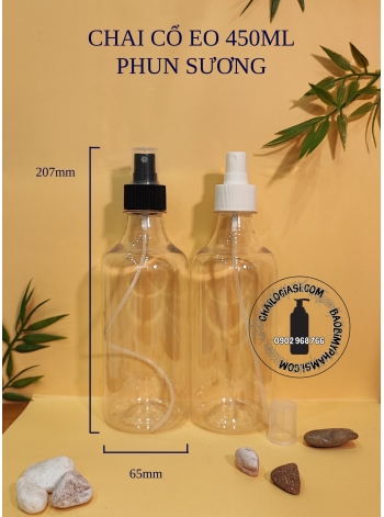 CHAI CỔ EO 450ML PHUN SƯƠNG