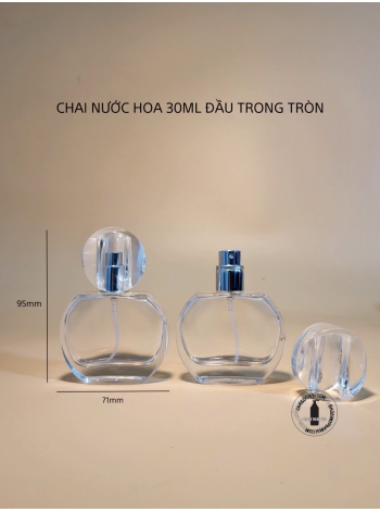 CHAI NƯỚC HOA 30ML ĐẦU TRONG TRÒN