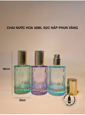 CHAI NƯỚC HOA 30ML SỌC NẮP PHUN VÀNG (2)