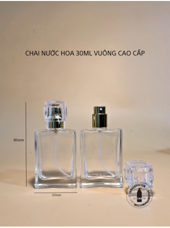 CHAI NƯỚC HOA 30ML VUÔNG CAO CẤP