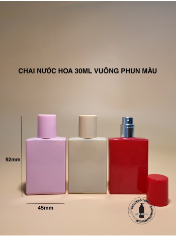CHAI NƯỚC HOA 30ML VUÔNG PHUN MÀU