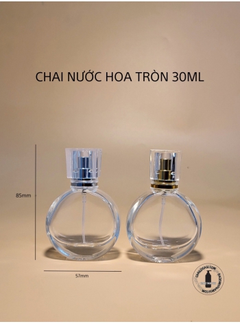 CHAI NƯỚC HOA TRÒN 30ml