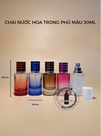 CHAI NƯỚC HOA TRONG PHỦ MÀU 30ML