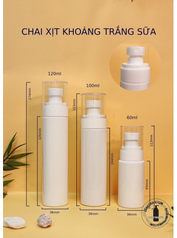 CHAI XỊT KHOÁNG TRẮNG SỮA