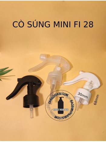 VÒI CÒ SÚNG MINI F28 ( TTRONG, TRẮNG, ĐEN)