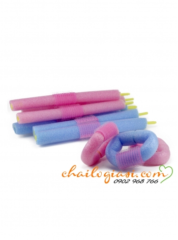 BỘ DỤNG CỤ CUỐN TÓC CÂY XANH, HỒNG (10 CÂY) 