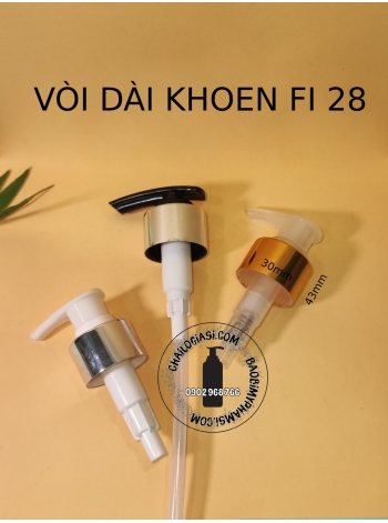 VÒI DÀI XI F28 (VÀNG, BẠC, 1 SỌC)