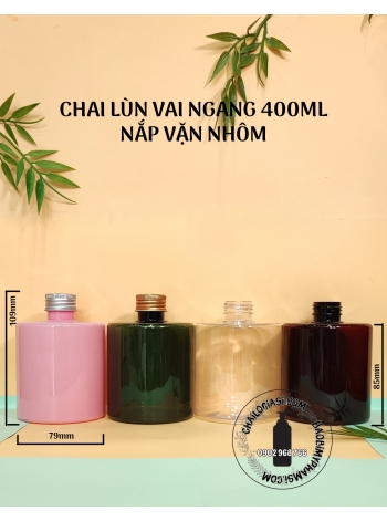 CHAI LÙN VAI NGANG 400ML NẮP NHÔM