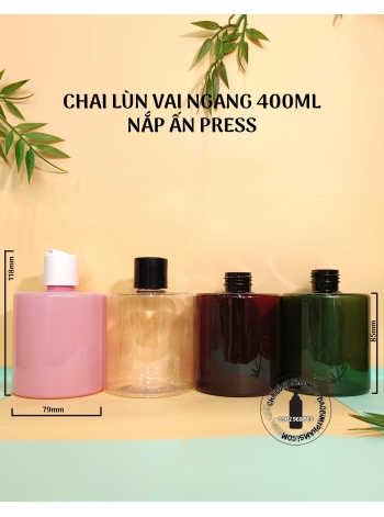 CHAI LÙN VAI NGANG 400ML NẮP PRESS