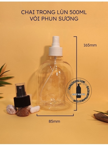 CHAI TRONG LÙN 500ML VÒI PHUN SƯƠNG