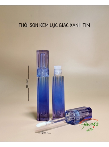 THỎI SON KEM LỤC GIÁC XANH TÍM