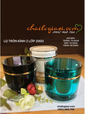 HŨ TRÒN KÍNH 2 LỚP 200G