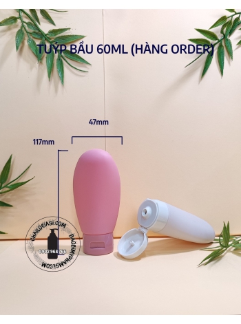 TUÝP BẦU 60ML NẮP BẬT