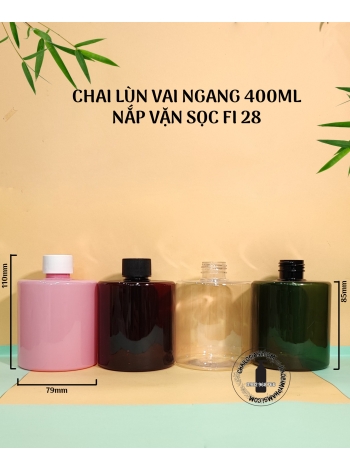 CHAI LÙN VAI NGANG 400ML VẶN SỌC F28 (TRẮNG, ĐEN)