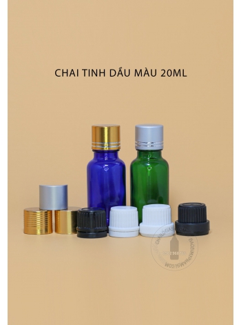 CHAI TINH DẦU 20ML MÀU 