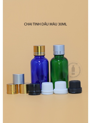 CHAI TINH DẦU 30ML MÀU 