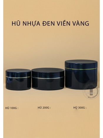 HŨ ĐEN VIỀN VÀNG 200g