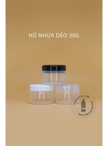 HŨ NHỰA DẺO 30G (CÓ NẮP LÓT)