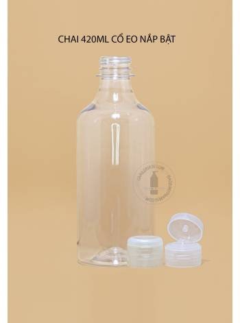 CHAI 420ML CỔ EO NẮP BẬT