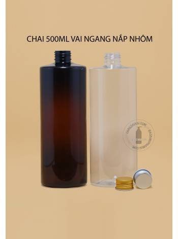 CHAI NHỰA 500ML VAI NGANG NẮP NHÓM