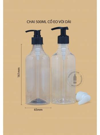 CHAI TRONG 420ML CỔ EO VÒI DÀI
