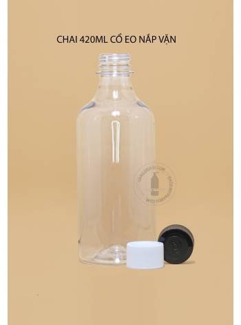 CHAI NHỰA 420ML CỔ EO NẮP VẶN 