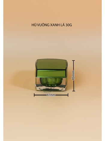 HŨ VUÔNG XANH LÁ 30G