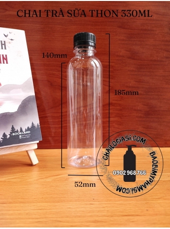 CHAI TRÀ SỮA TRÒN 330ML (THON)