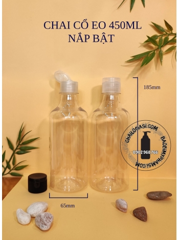 CHAI CỔ EO 450ML NẮP BẬT